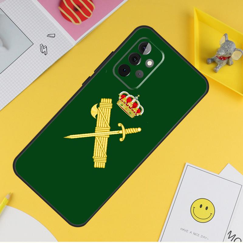 Логотип Национальной полиции Испании Чехол Для Samsung Galaxy A54 A34 A14 A56 A52 A53 A16 A26 A36 A55 A35 A15 A32 A12 A33 A13 A17