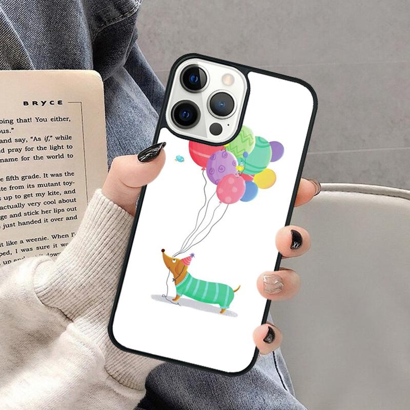 Чехол для телефона Такса Собака-сосиска Такси для iPhone 17 Air 16 16e 15 Plus для Apple 13 11 12 14 Pro Max Чехол coque