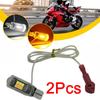 2 шт. мотоцикл T15 указатель поворота 12 В двухцветный высокая яркость ABS ширина индикатора 2835 16smd W5W задняя лампа для вождения R8A2