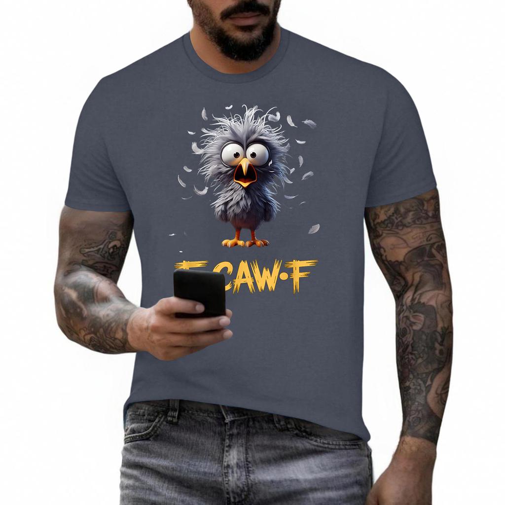 Funny F Caw F Chicken Rooster Cawing F-Caw-F Saying Pun T-Shirt