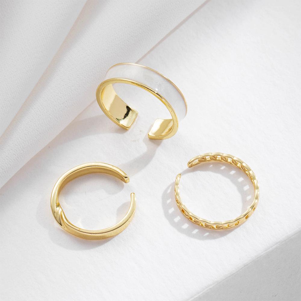 3 шт., панк, минималистичный золотой цвет, кольцо для женщин, винтажная цепочка, наборы колец на суставы, ювелирные изделия, корейские суставные кольца