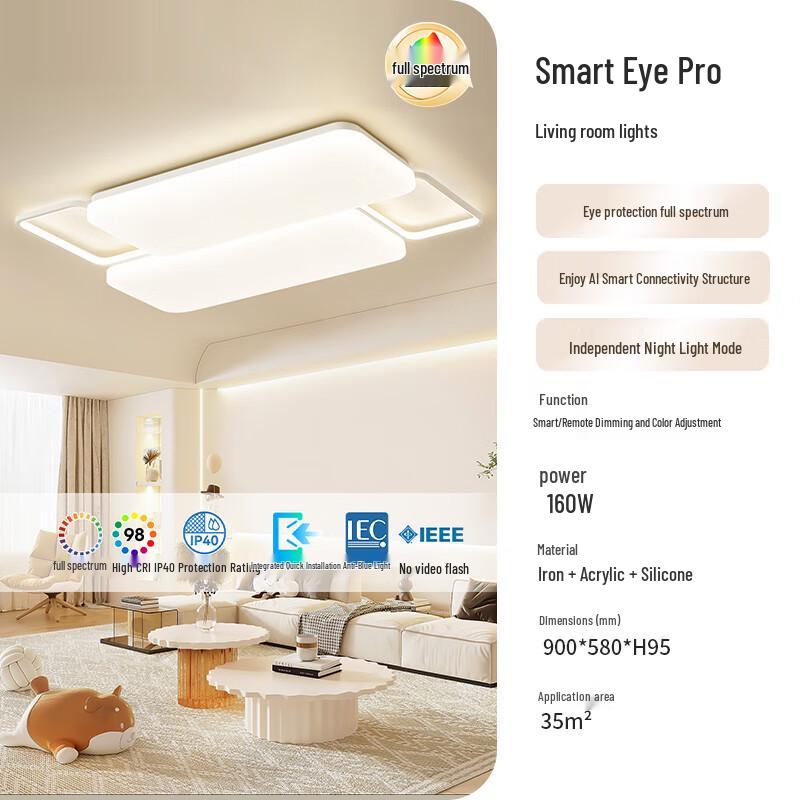 NVC Smart Full-Spectrum LED Living Room Ceiling Light