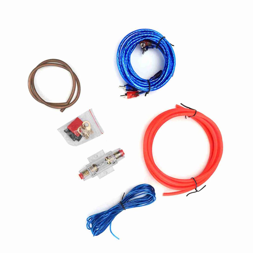 Автомобильный усилитель мощности 10GA, сабвуфер, аудиодинамики, сменный комплект проводов из цинкового сплава