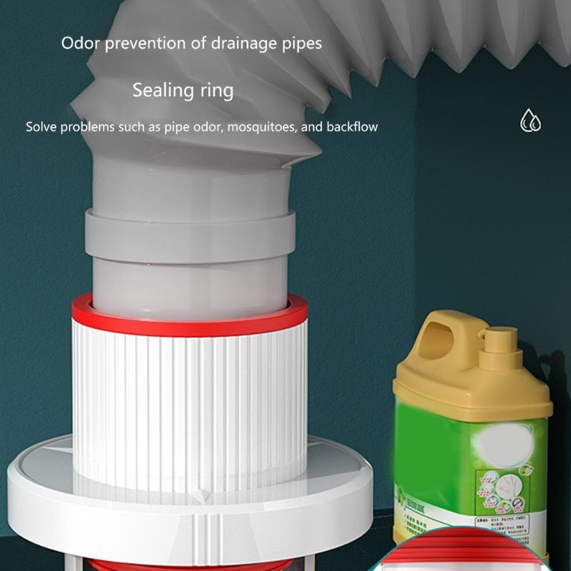 ABS Drain Seal Simple Installation Drain Trap Effective Drain Deodorizer Convenient Drain Solution Prevent unpleasant