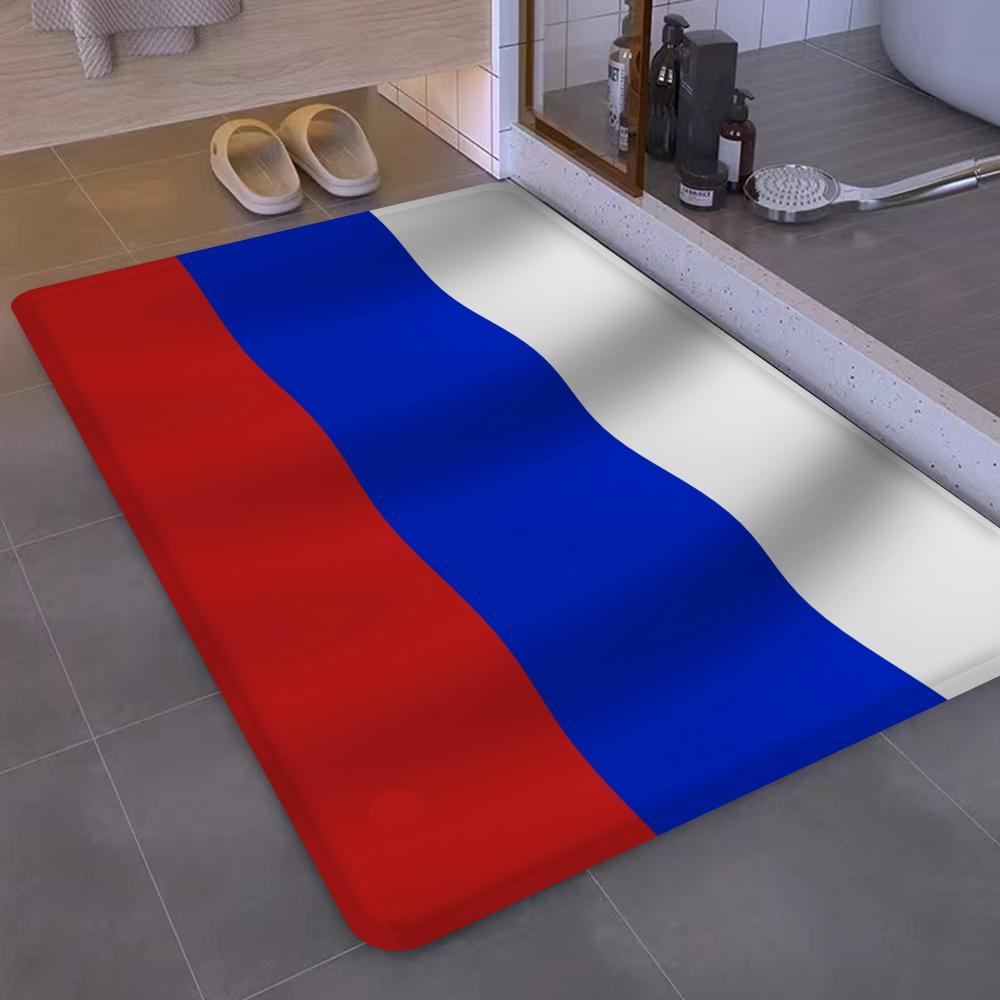Russia Flag Floor Mat Entrance Door Mat Nordic Style Home Doormat Bathroom-Toilet Mats Bedroom Hotel Decor Mat
