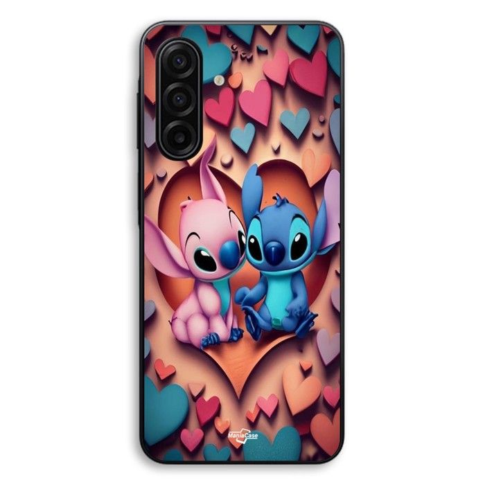 Coque Pour Samsung Galaxy A37 Stitch Angel coeur coloré Maniacase