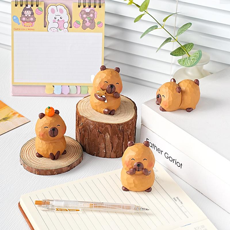 Capybara Trendy Play Blind Box Cute Office Desktop Ornament Healing Gift