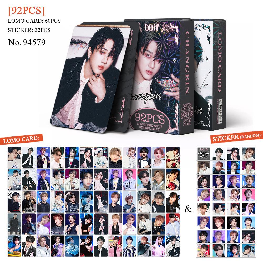 92 шт. Коллекция карт Skzoo Straykids Новая эксклюзивная фотокарточка Doit Феликс Хан I. Наклейка со звездой Периферия Lomo-карточка