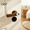 Decorative Door Handle Cover 2/4Pcs Flower Cover, Anti-collision Knob Protector, Anti-Static Anti-Freeze Lever Sleeve for Home Office Bedroom
