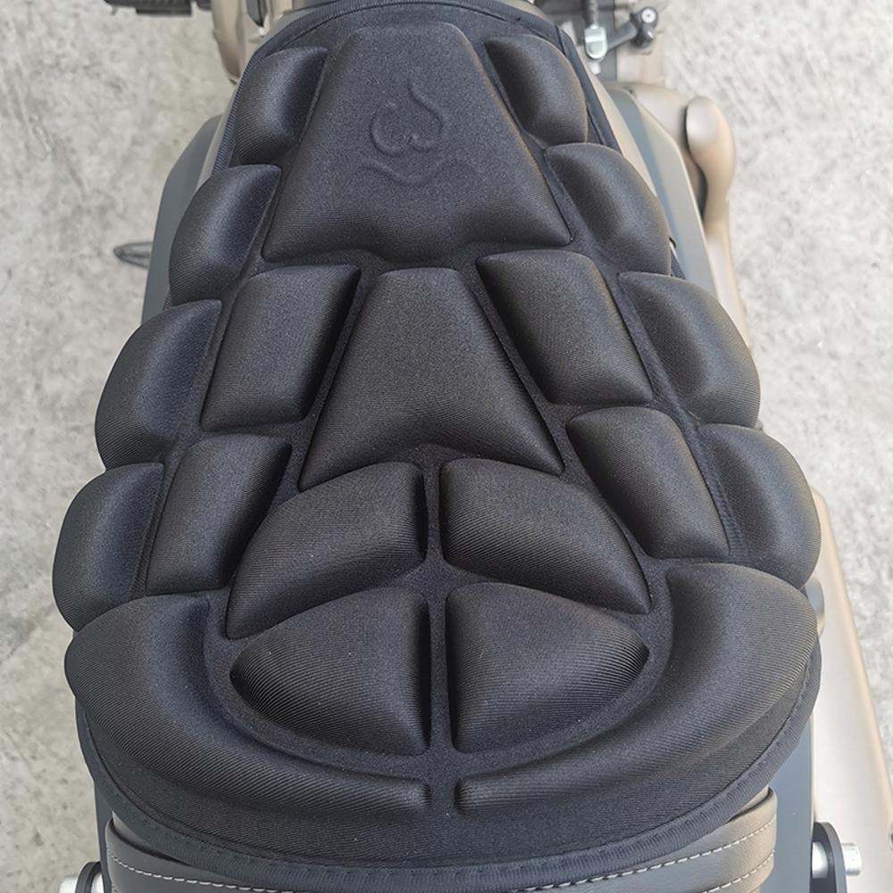 Motorcycle Seat Cushion 3D Shock Absorption Seat Pad Cushion Water Resistant Seat Cover Comfortable & Breathable