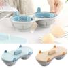 Microwave Eggs Poacher Cookware Double Cup Cooker Egg Boiler Steamer Maker Poach