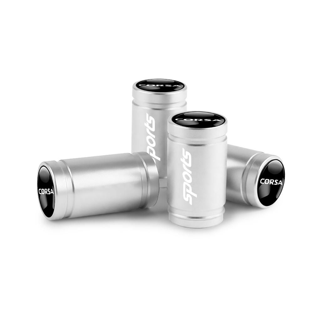 4pcs Metal Car Badges Wheel Tire Valve Caps Covers Auto Accessories For Opel Astra Mokka Zafira Vectra OPC Insignia Vivaro Corsa