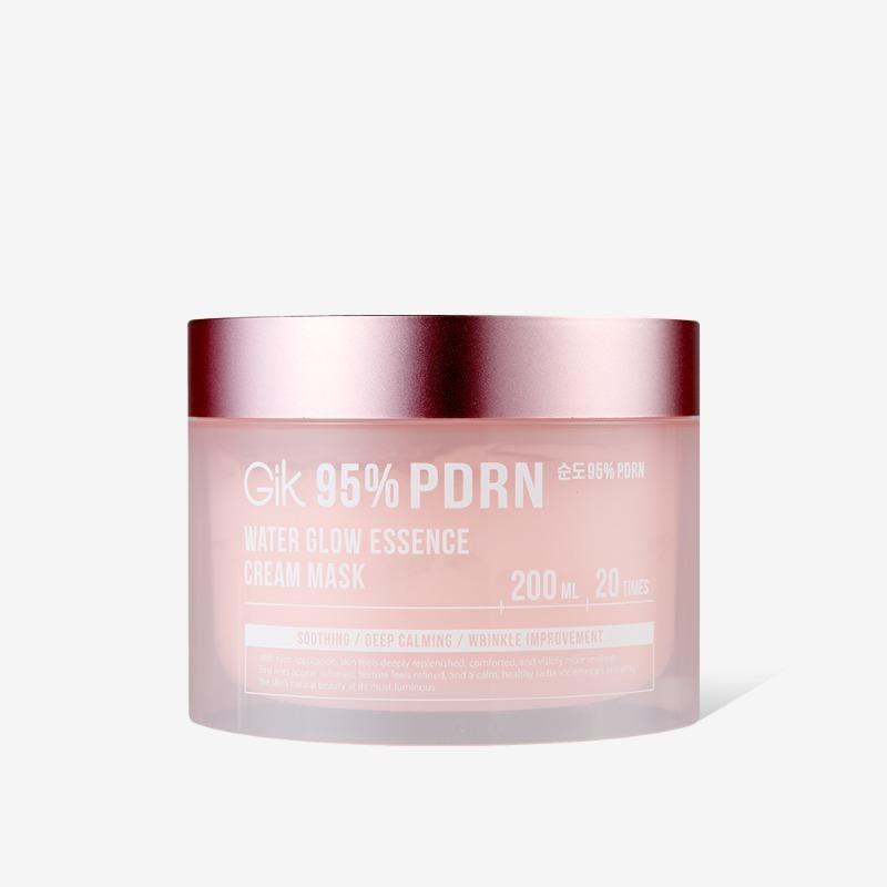 GIK PDRN Water Glow Essence Cream Mask Deep Hydration & Nourishing 200ml Face Pack Radiant Skin