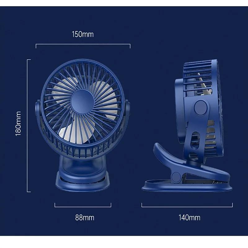 Мини USB вентилятор Вентилятор с аккумулятором и таймером Сильный ветер 3 скорости Настольный Портативный Тихий Офис Кемпинг На открытом воздухе
