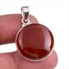Натуральный Красный Оникс Драгоценный камень Ручной работы 925 Стерлинговое серебро Ювелирная подвеска 1,50'' u0a18