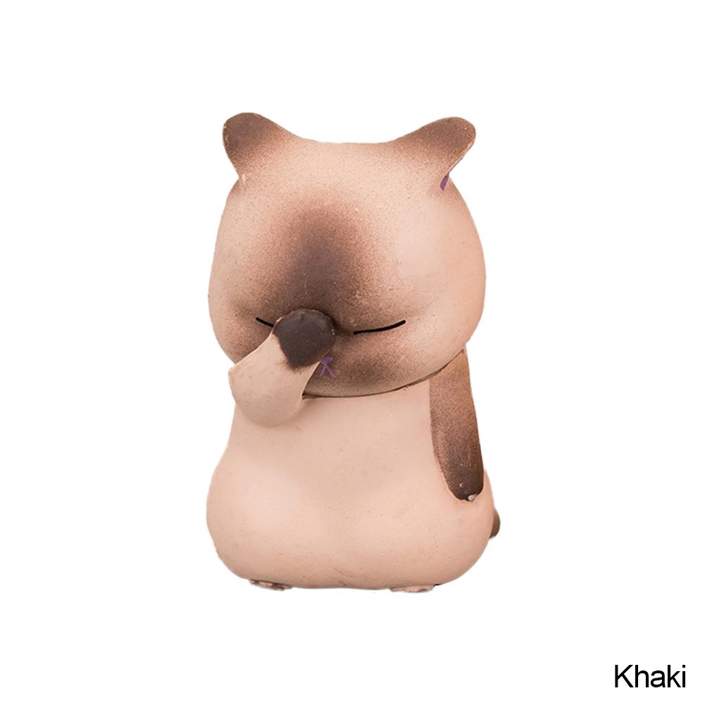 1pcs Cover Your Face Cat Figure Cartoon Anime Peripheral Kitten Doll Toy Cake Ornaments Kawaii Desk Car Interior Accessories