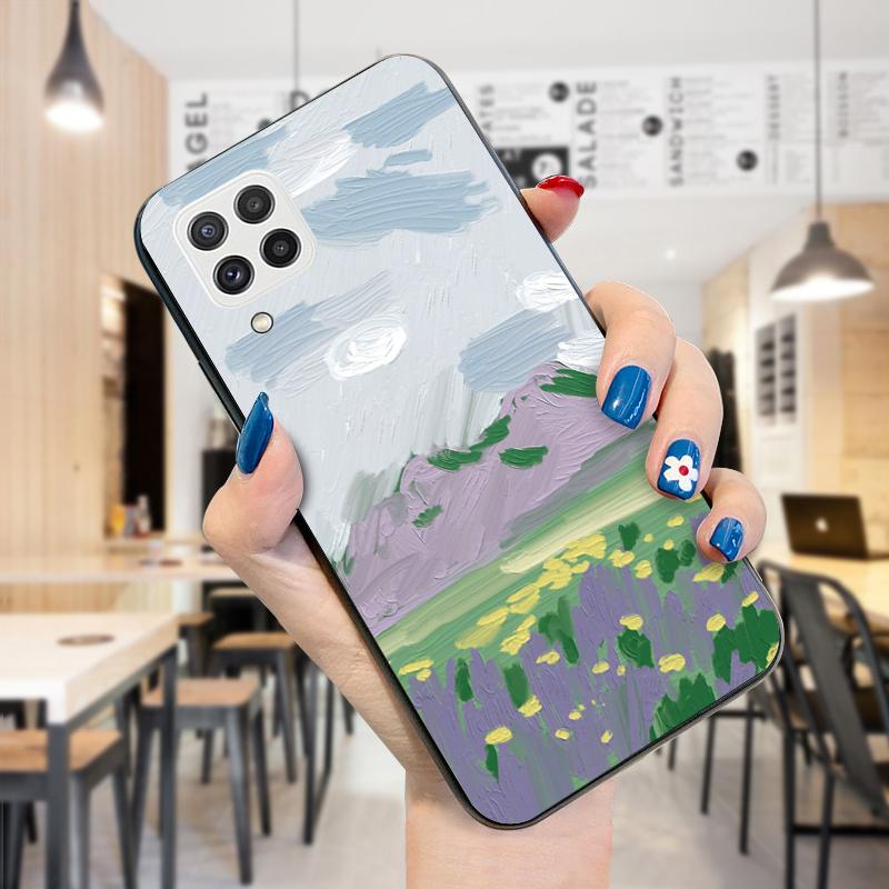 Чехол с акварельной живописью и горными цветами, противоударный мягкий силиконовый защитный чехол из ТПУ для телефона Samsung