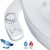 Toilet Seat Bidet With Self Cleaning Dual Nozzle Hot And Cold Water Spray Bidet Toilet Attachment For Rear Or Female Cleaning