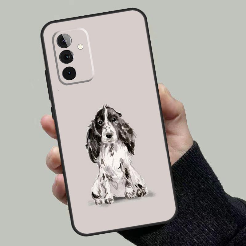 Cartoon Cocker Spaniel Case For Samsung Galaxy A55 A35 A15 A52 A32 A12 A16 A26 A36 A56 A53 A33 A13 A14 A34 A54 A17