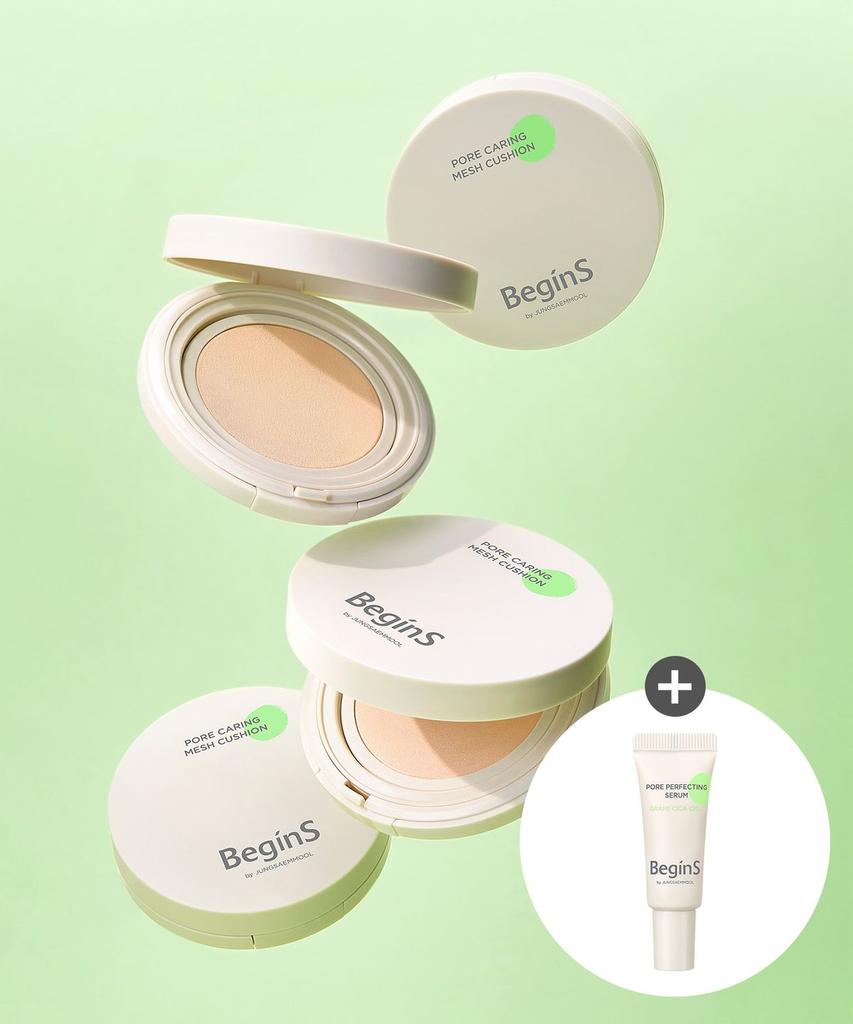 Pore Caring Mesh Cushion (Full Size) (Free 5ml Pore Perfecting Serum)