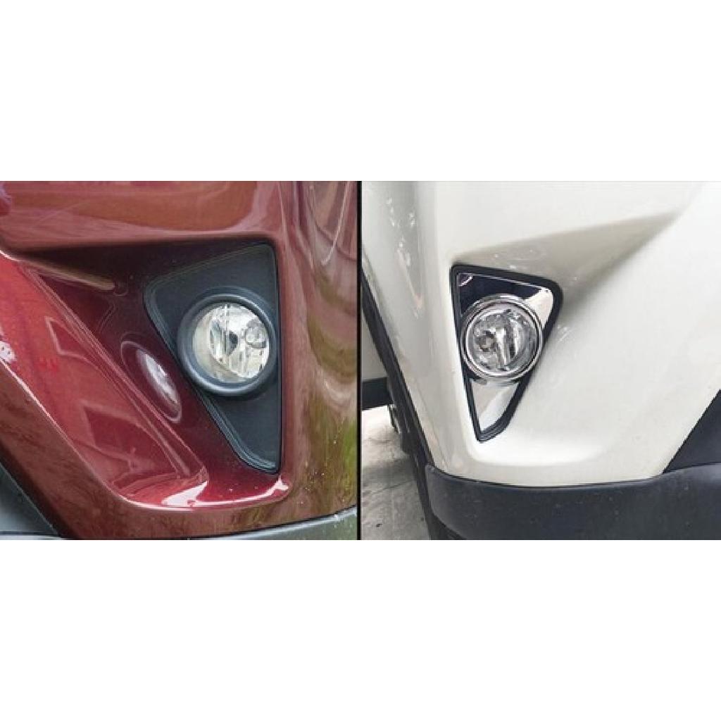 For Toyota RAV4 2016 2017 2018 Chrome Head Front Fog Light Lamp Cover Trim Bezel