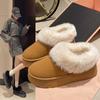 Fashion 2024 New Warm Boots Women's Winter Flat Shoes Short Plush Fur Ankle Snow Boots Casual and Comfortable