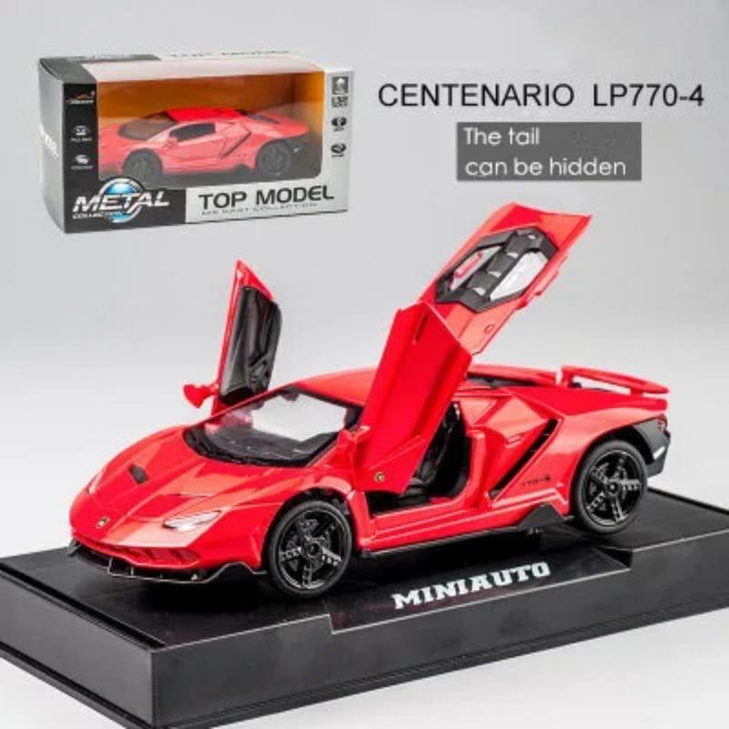 1/32 Lamborghini LP770 автомобиль литой спортивный автомобиль модель литой звук супер гоночный подъемный хвост детская игрушечная машинка для детей мальчик подарок