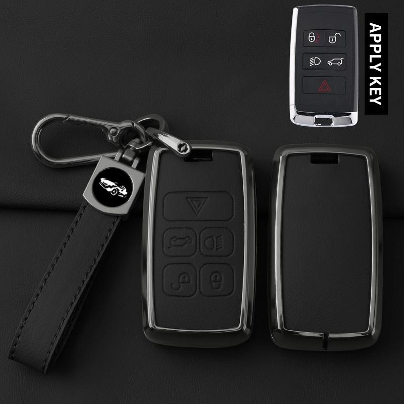 Interior Mouldings Car Zinc Alloy Key Case Cover Shell For Land Rover Range Rover Discoverry 5 Sport Evoque For JAGUAR XE XF XJ