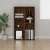 VidaXL Bookcase-Buffet Brown Oak 50x25x80 Cm Engineered Wood 826613