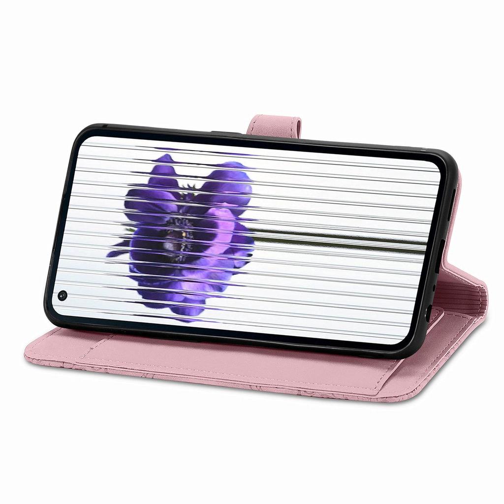 Nothing Phone 3A Leather Case: Flip Cover with Magnetic Card Slot and Bracelet Holder