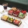 Поднос с ручкой Фруктовая тарелка Современная многофункциональная Нескользящая Закуски