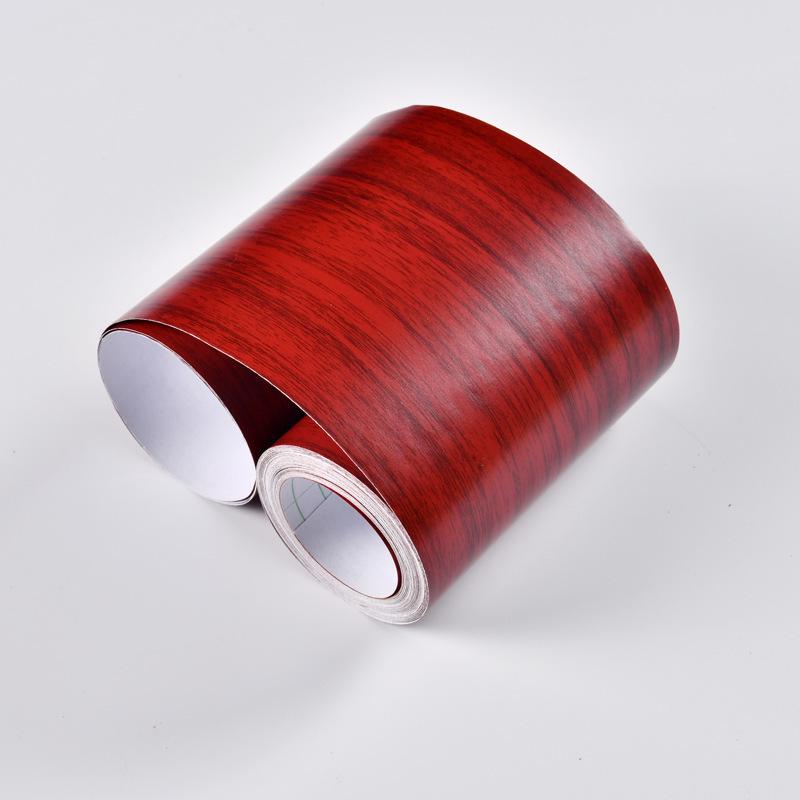 Самоклеящаяся накладка под дерево для плинтуса и дверной коробки - Водонепроницаемая наклейка для реставрации мебели и подоконников.