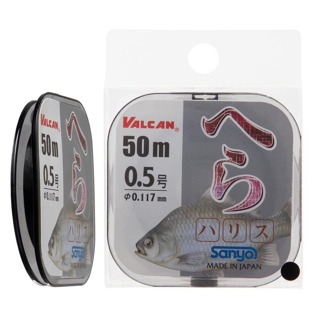 Sanyo Nylon VALCAN Bream Line, Black, 50m, Size 0.5