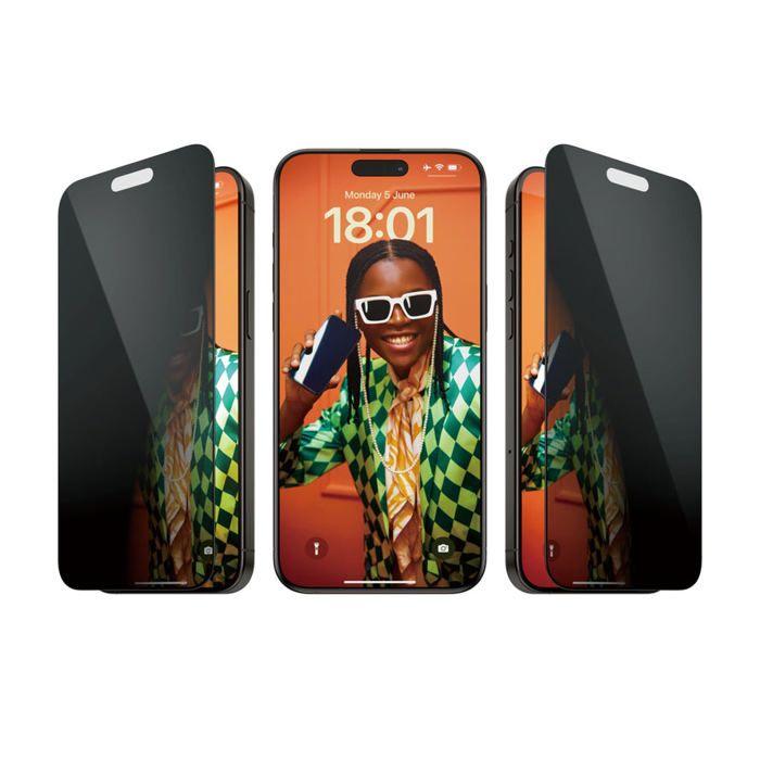PanzerGlass Protection D'écran Ultra-Wide Fit Privacy Pour iPhone 15 Pro Max