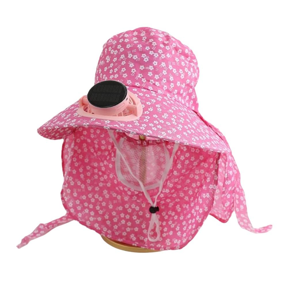 Breathable Solar Fan Cap USB Charging Cooling Fan Hat Sunscreen Cap Sun Cap Outdoor Activities