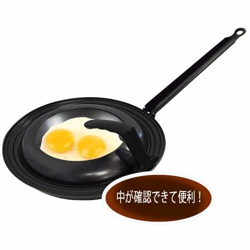 Kai House Select DW5619 Frying Pan Lid, 18, 20, 22, and 24cm, with Sloped Lid and Stand