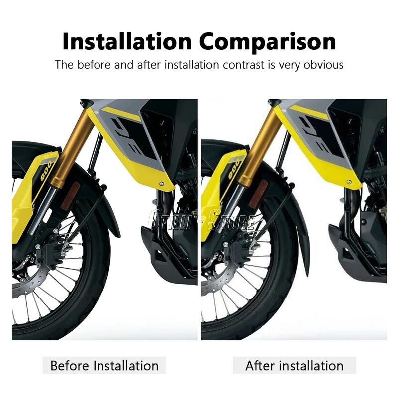 For Suzuki V-Strom 800DE V-strom V-STROM 800 DE 2023 2024 New Accessories Front Extender Fender Mudguard Splash Guard Motorcycle