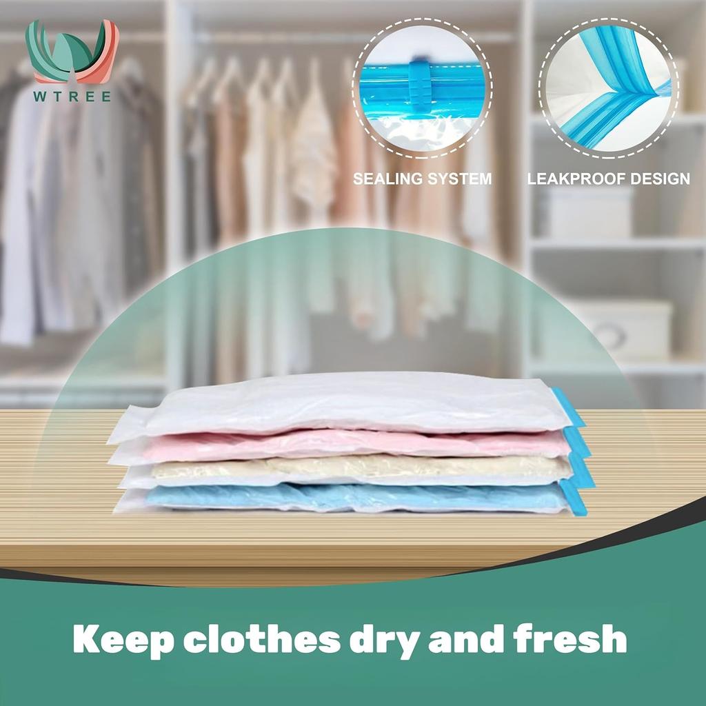 Space Saver Vacuum Storage Bags For Clothing Vacuum Sealed Bags for Clothes Large Moving Bags Suitcase Organizer Packing Pouch