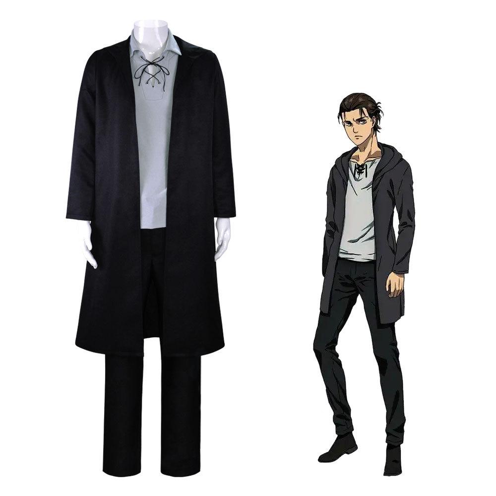 Атака на Титанов Cos Костюм Эрен Йегер Косплей Накидка Плащ Ролевая игра Косплей Костюм