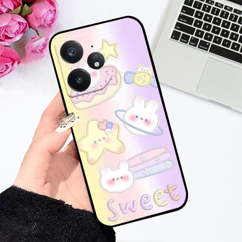 Модный мультяшный чехол для Realme Neo7 5G, цветная печать, мягкий ТПУ силикон, ударопрочный чехол для телефона для Oppo Realme Neo 7