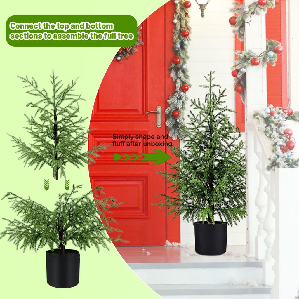 Норфолк Рождественская елка Украшение рождественской елки на входную дверь Рождественское украшение для гостиной