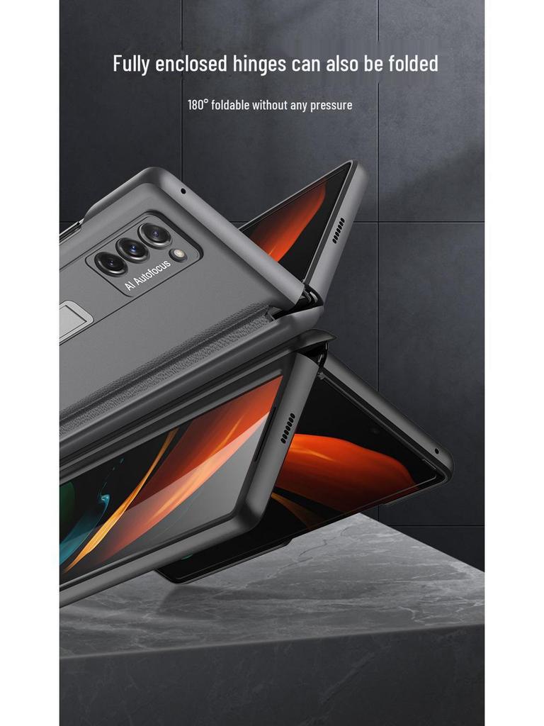 Чехол Samsung Fold2 Premium с магнитным шарниром — креативный складной экранный чехол с защитой от падений и подставкой