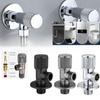 Brass Angle Valve Gray Inlet Valve Bath Outlet Valve G1/2 Basin Sink Diverter Kitchen Sink Wash Basin Water Stop Faucet
