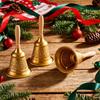 Creative Tabletop Metal Hand Bell Manual Operation Christmas Hand Bell  Holiday Decoration