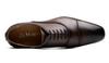 Jo Marino Men's Genuine Leather Business Shoes, Straight-Tip Dress Shoes, Non-Slip, Inner Wingtip, Size 1190 (Size 25.5, Dark Brown)