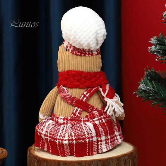 Пряничный человечек, кукла с длинными ногами, рождественская мягкая плюшевая игрушка, милая кухонная пряничная фигурка для мужчин и женщин, украшение на рождественскую елку