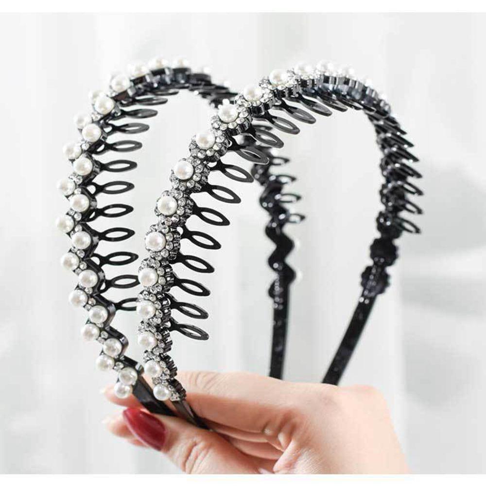 Wash Face with Gear Girl Korean Style Headwear Female Hairbands Flower Hair Hoop Pearl Headband