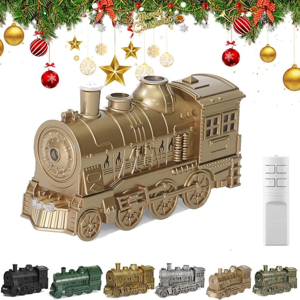 Vintage Christmas Train Oil Diffuser Essential Oils 300ml Remote 2 Mist Modes