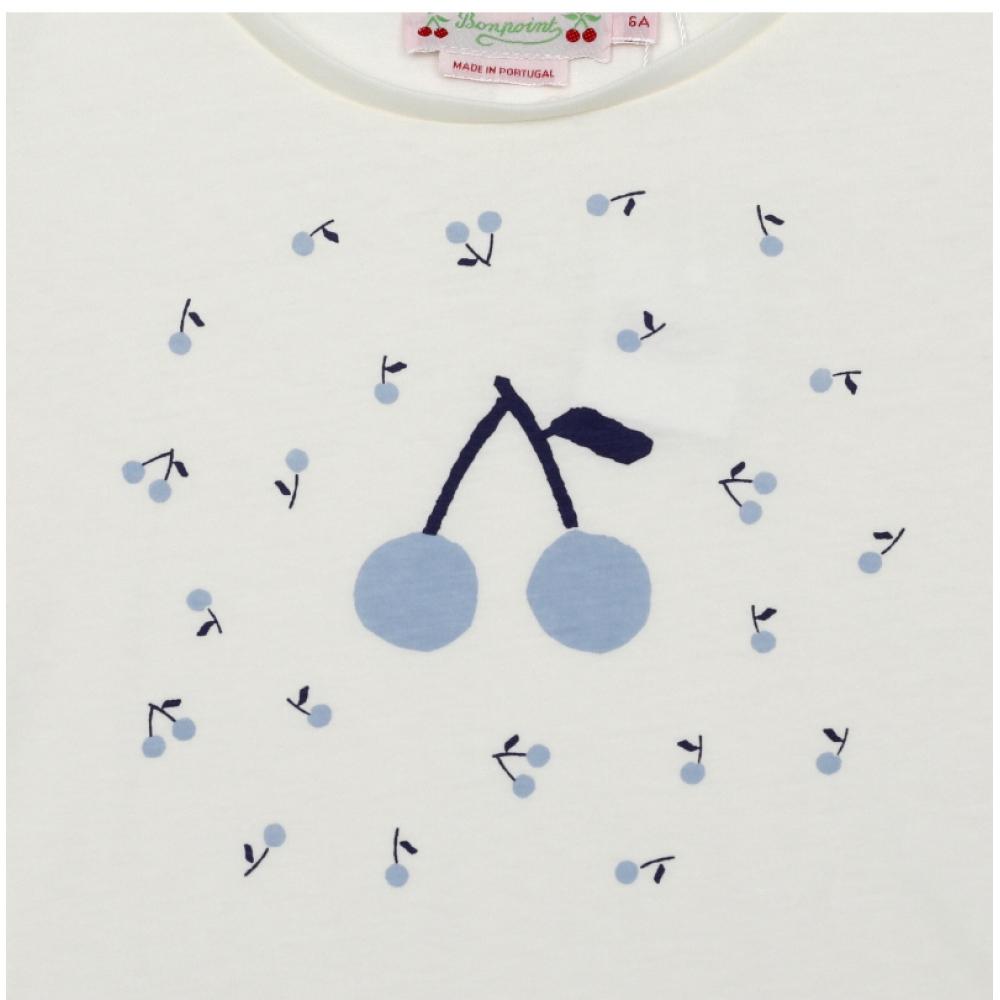 Bonpoint Alcala Girls Kids Short Sleeve Tee S05gtsk00026