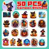 50 Halloween Halloween Pumpkin Witch Sticker Sticker Shein Horror Halloween